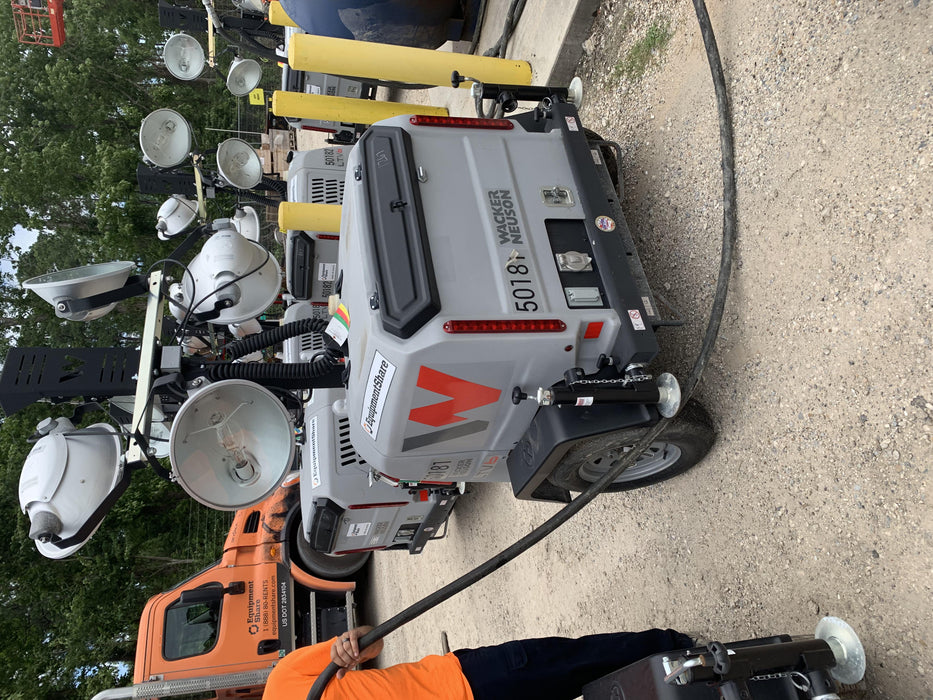 2019 Wacker Neuson LTV6L-MH Mobile Light Tower w/Fuel Level Sensor Installed