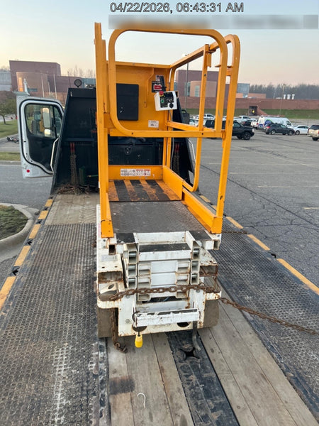 Custom Equipment HB-1430 <ul>
 <li>Hy-Brid Scissor Lift</li>
  <li>Platform capacity up to 670 lbs.</li>
  <li>Working height up to 20 ft</li>
  <li>Weighs under 1,700 lbs.</li>
  <li>Non-marking wheels </li>
</ul>