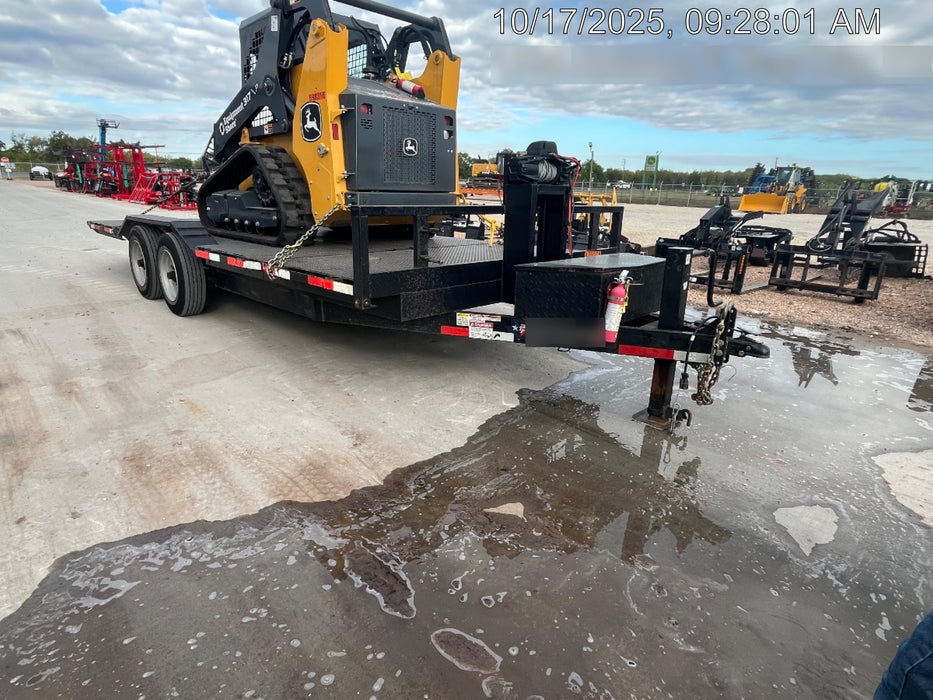 2024 TEXAS PRIDE TRAILERS 21' Lowboy Gravity Tilt Bed 14K Bumper Pull Trailer