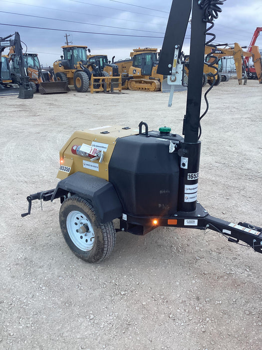 2021 Allmand NLV3GR (4) LED Light Fixture 350W, 23' Vertical Mast, 3kW Prime, Towable, Deep Sea L401, Leveling Jacks, Yanmar T4F 5.8hp