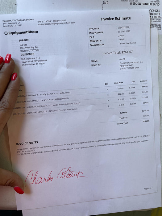 2021 MICHIGAN PNEUMATIC MP-133-ORANGE-NEP-SB