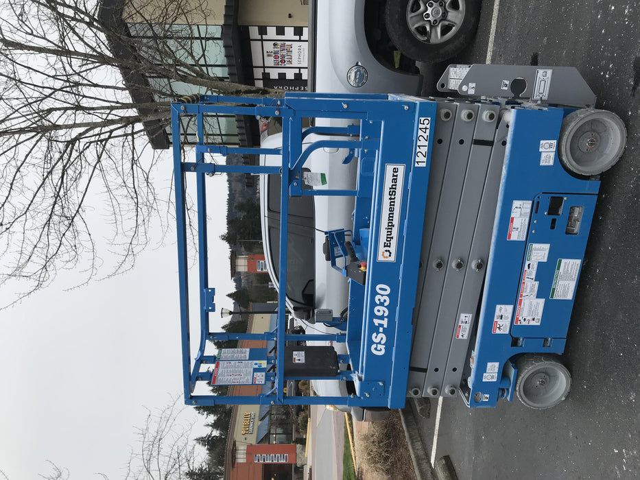 2020 Genie GS-1930 Solid Non Marking Tires, Beacon, Folding rails with half height swing gate, Telematics