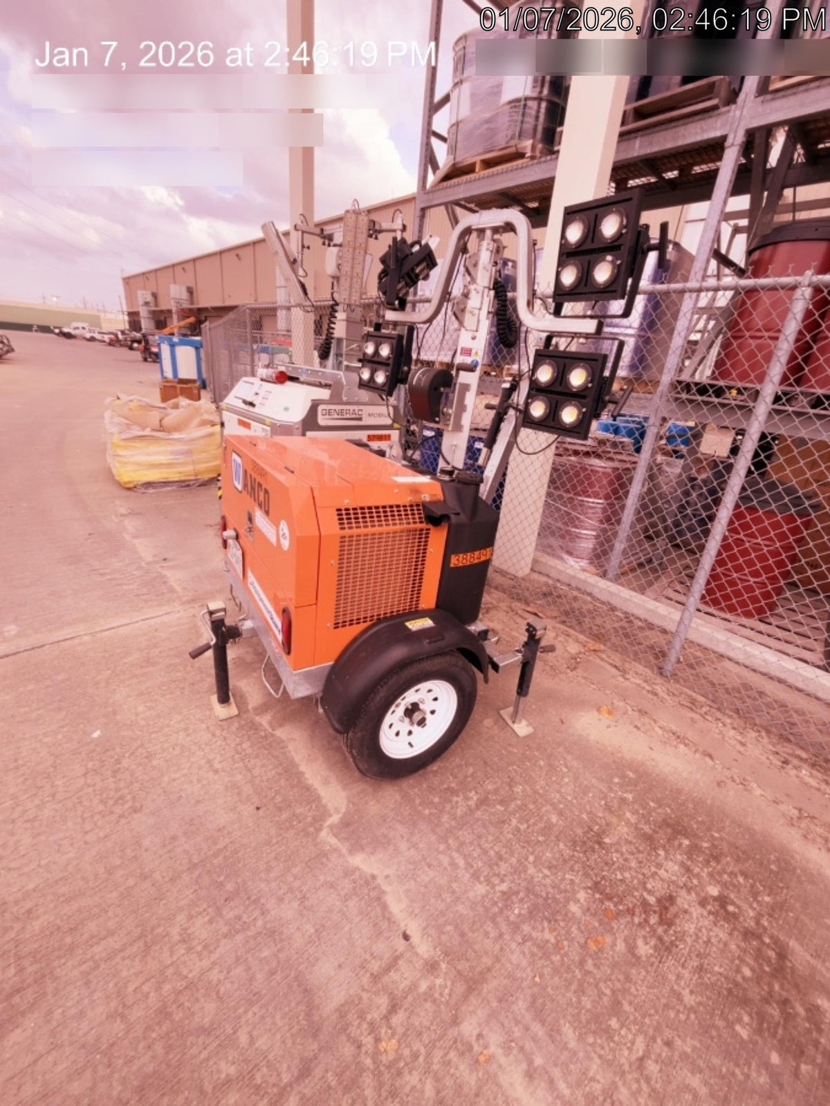 2024 Wanco WLTT-4MM4K Diesel, Deep Sea Controller, Shore Power Plug, Auto Start, (4) 350W LED Floodlights, 4kW Generator, 60 Gal Fuel Tank, 2" Ball, T3