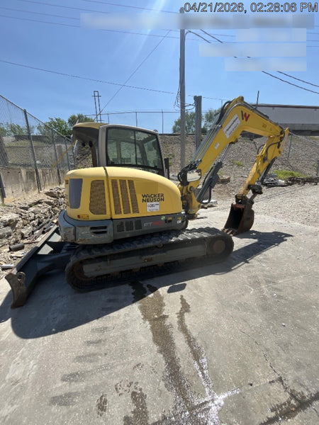 Wacker Neuson ET90 Cab, Long Dipperstick, Track, Bucket