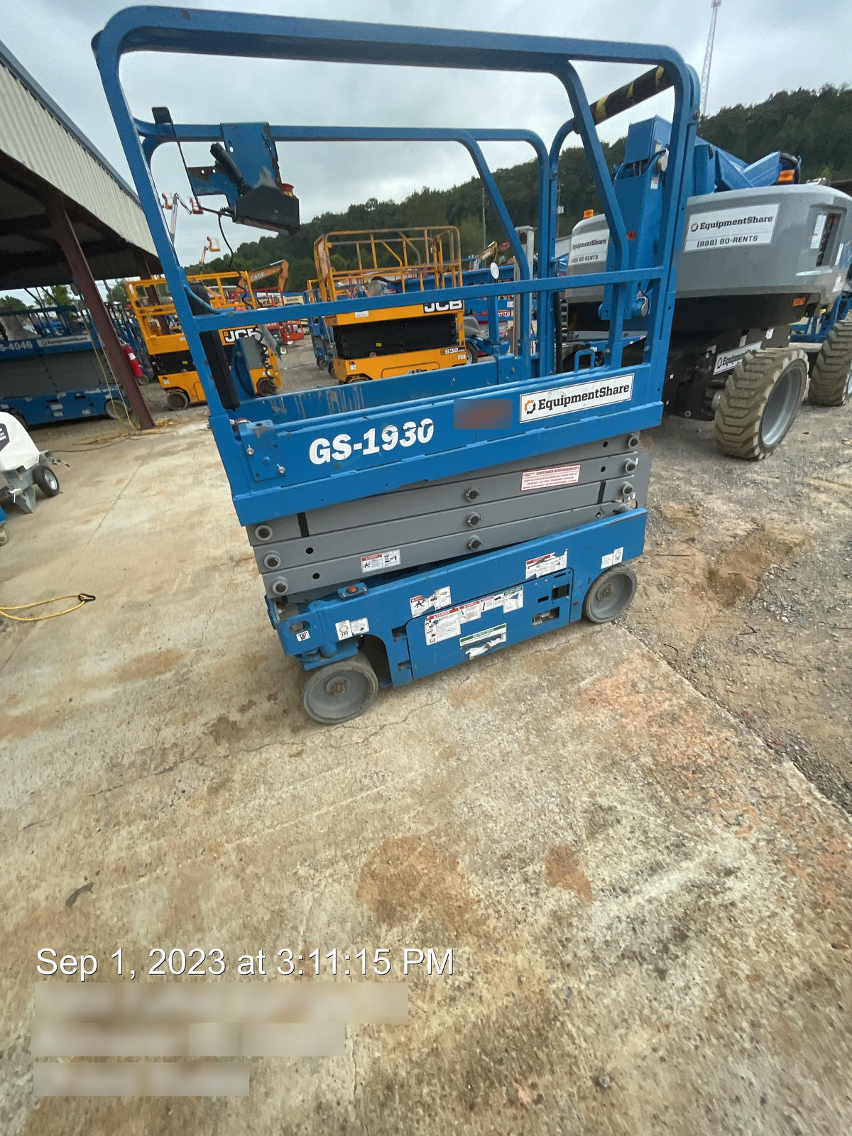 2019 Genie GS-1930 Fixed Rails with Chain Entry