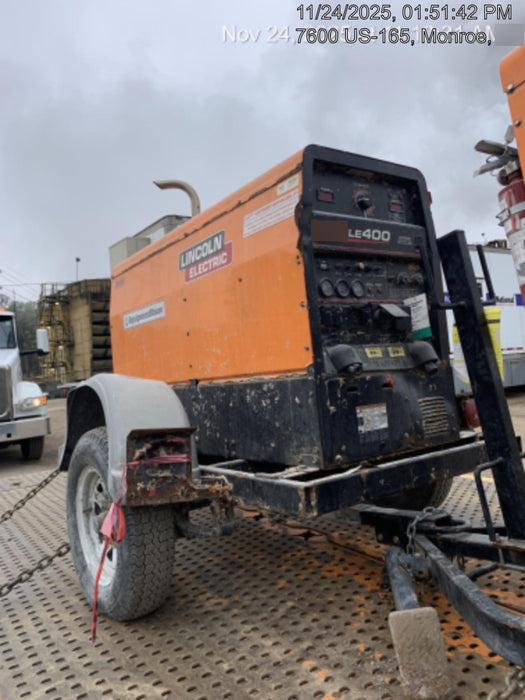 2022 Lincoln Electric LE400 Kubota V1505, Trlr, Cable Rack, Light Kit, ES Decals, T3