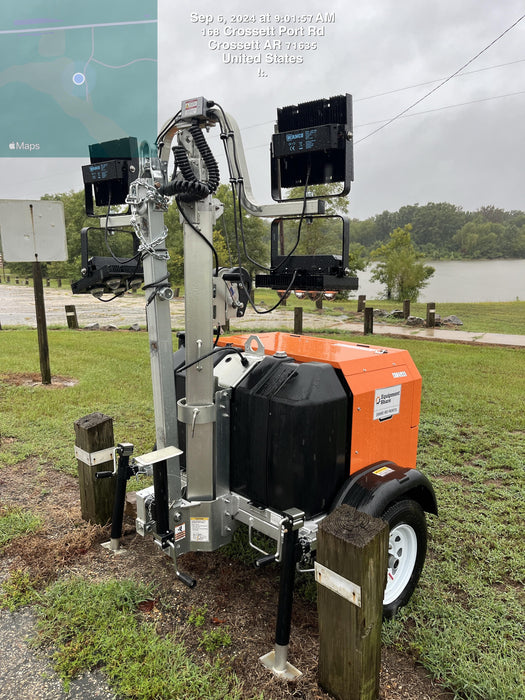 2024 Wanco WLTT-4MM4K Diesel, Deep Sea Controller, Shore Power Plug, Auto Start, (4) 350W LED Floodlights, 4kW Generator, 60 Gal Fuel Tank, 2" Ball, T3