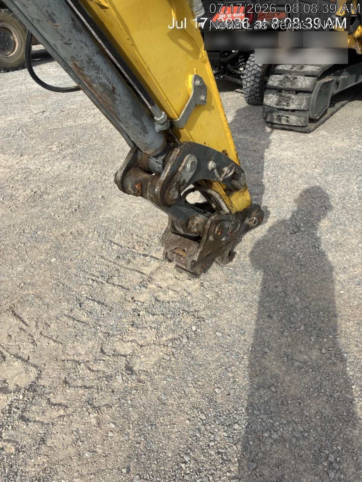 Wacker Neuson ET90 Enclosed Cab, Hybrid Tracks, Long Dipperstick, Bucket