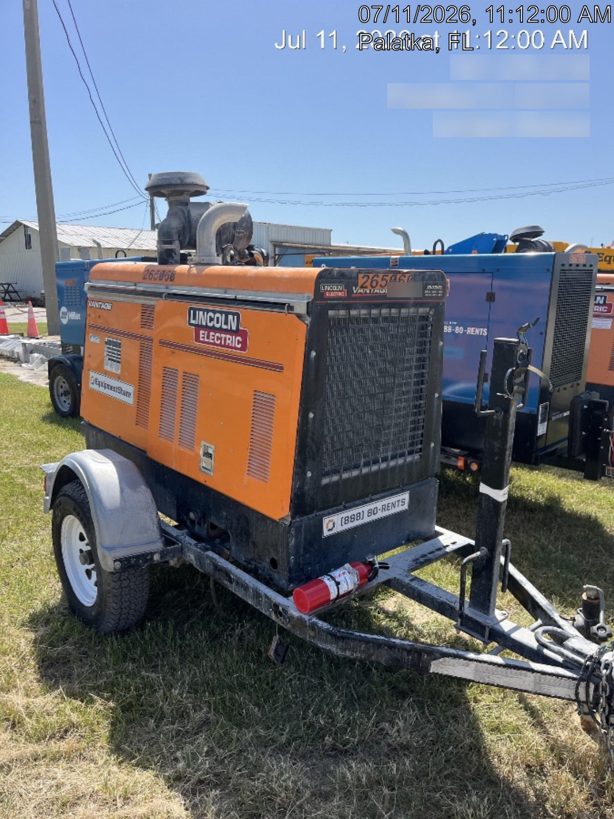 2022 Lincoln Electric Vantage 549X Crosslink Technology, Trailer Mounted, ES Decals, T3