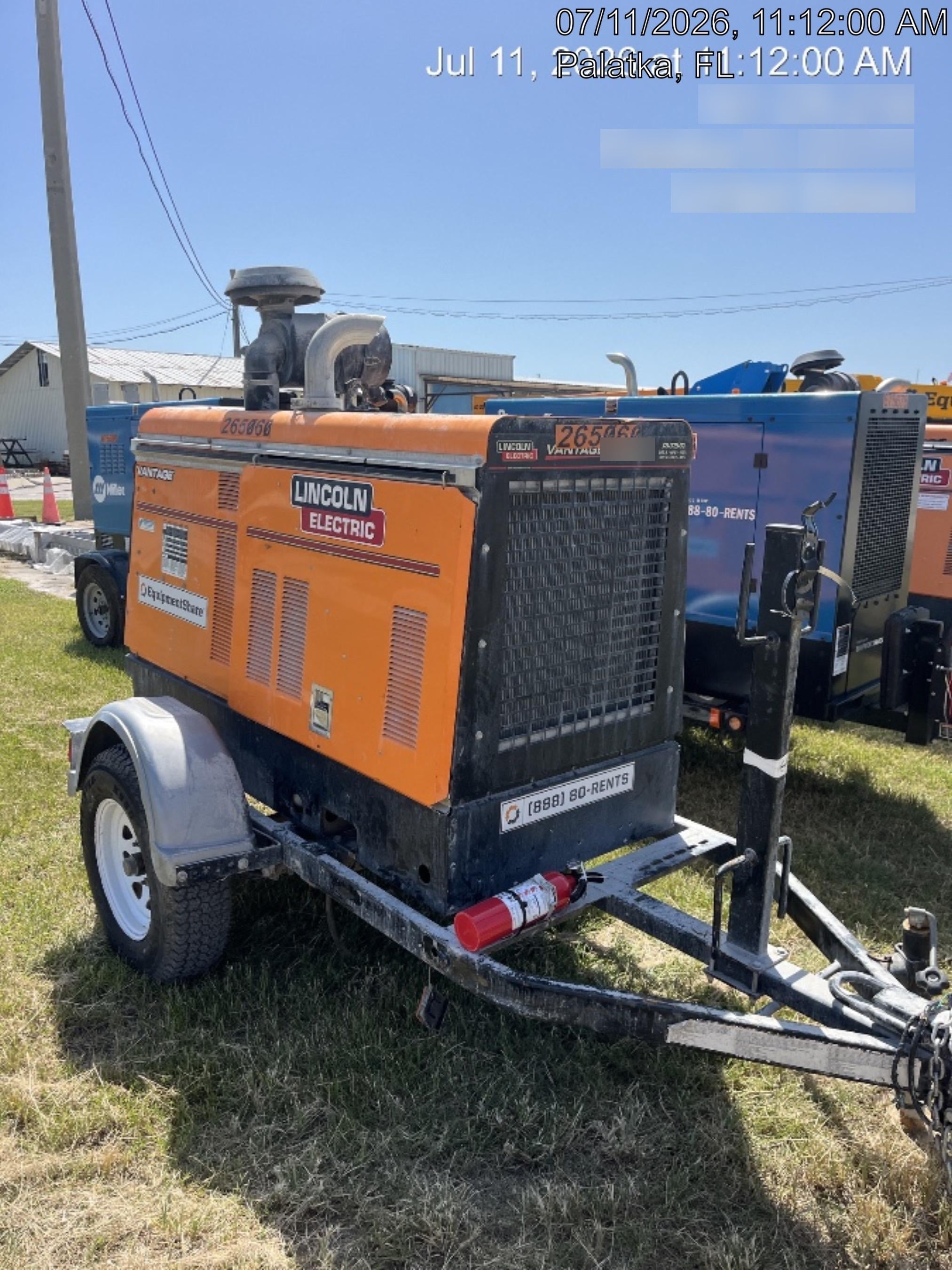 2022 Lincoln Electric Vantage 549X Crosslink Technology, Trailer Mounted, ES Decals, T3