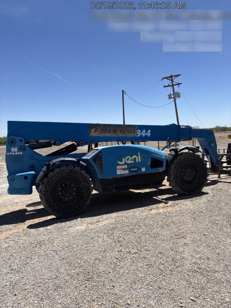 2018 Genie GTH-844 Genie GTH-844 w/ROPS, Work Lights, Solid Tires, RH Cab Mesh, Beacon, 60" Carriage and Forks