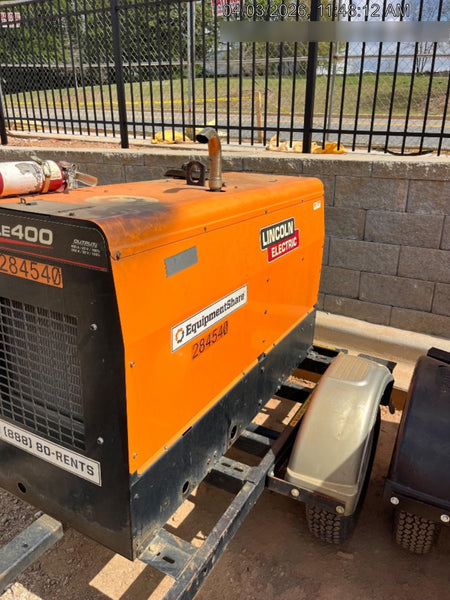 2022 Lincoln Electric LE400 Kubota V1505, Trlr, Cable Rack, Light Kit, ES Decals, T3
