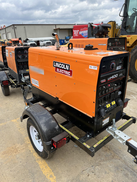 2023 Lincoln Electric LE400 Kubota V1505, Trlr, Cable Rack, Light Kit, ES Decals, T3