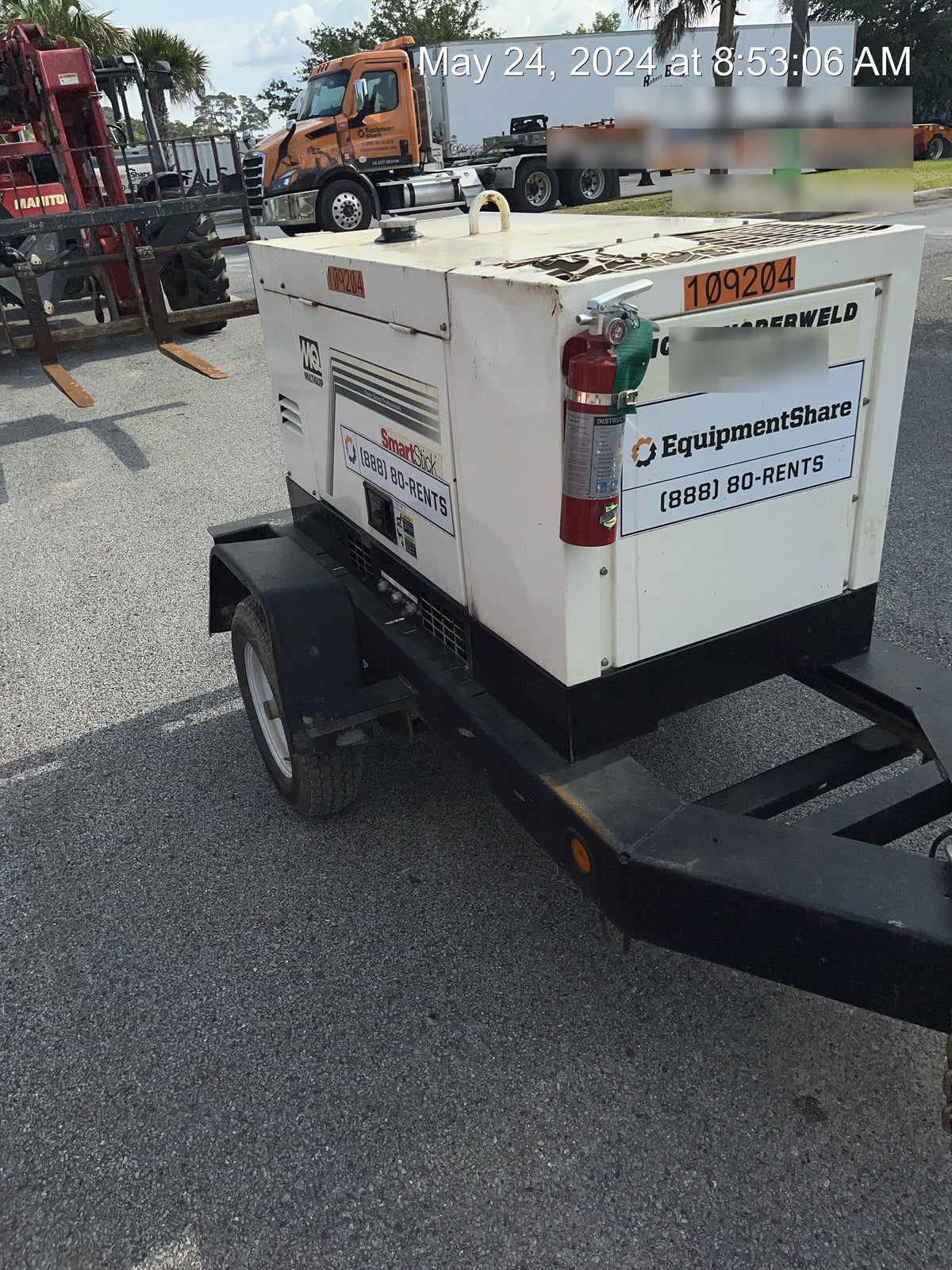 2020 Multiquip DLW400ESA4 400 amp Welder, 14kW, 120/240V, T4F Kubota, Trailer