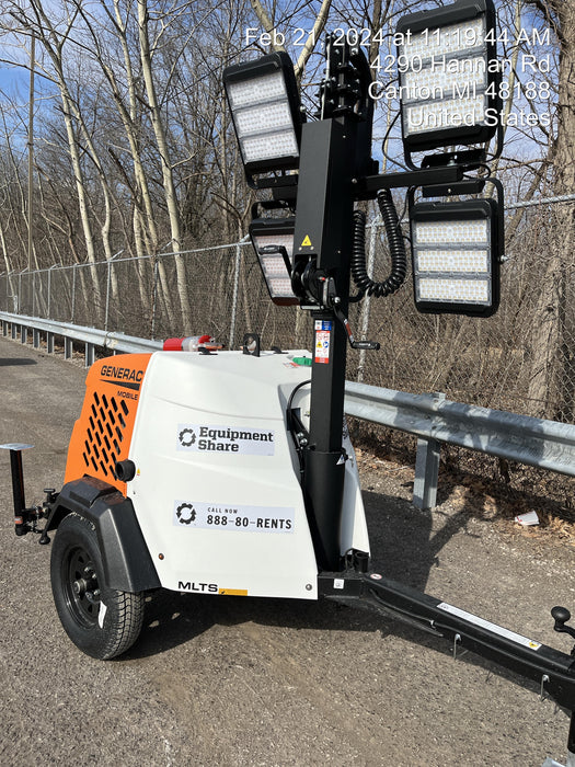 2024 Generac MLT2 Diesel, Flex Switch 120V Input, Powerzone Controller, 
(4) 320W LED Lights, 4kW Generator, 39.9 Gal Fuel Tank, 2" Ball, T3