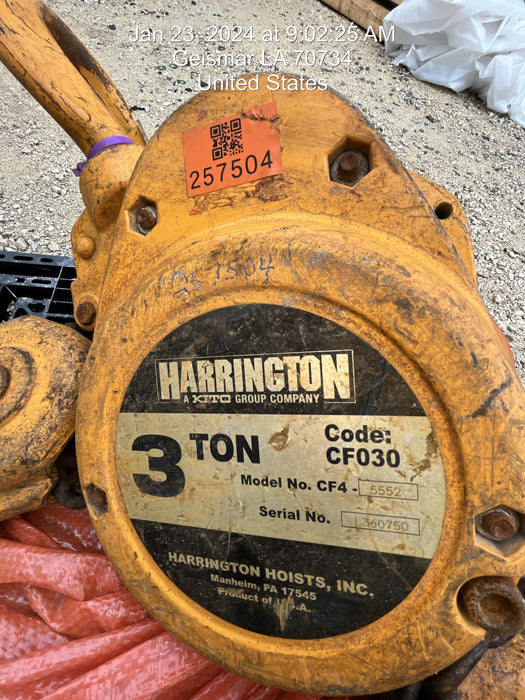 2022 HARRINGTON CF030-20