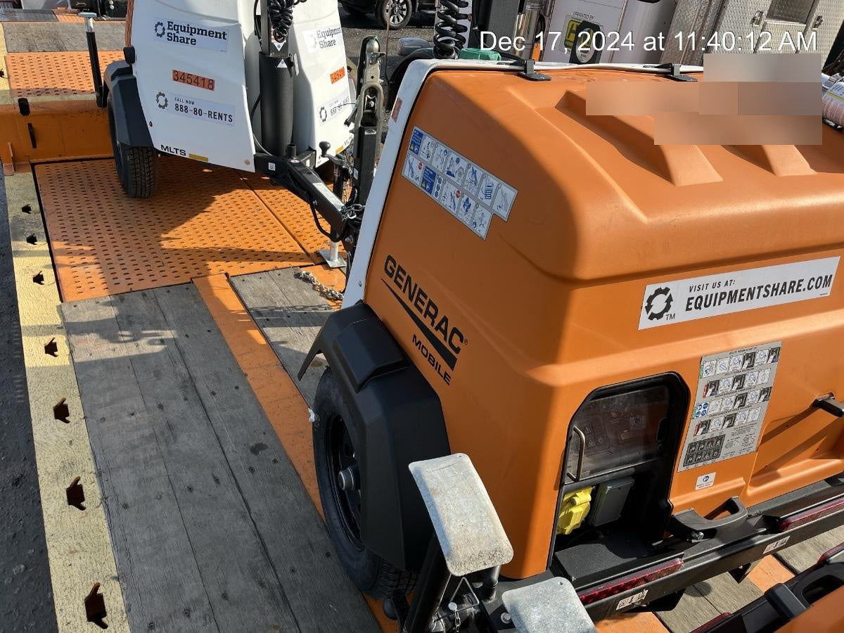 2023 Generac MLT2 Diesel, Flex Switch 120V Input, Powerzone Controller, 
(4) 320W LED Lights, 4kW Generator, 39.9 Gal Fuel Tank, 2" Ball, T3