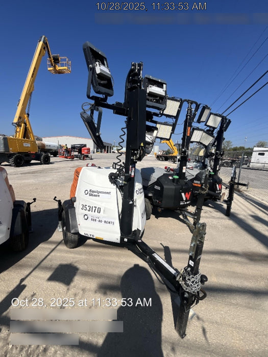 2023 Generac MLT2 Diesel, Flex Switch 120V Input, Powerzone Controller, (4) 320W LED Lights, 4kW Generator, 39.9 Gal Fuel Tank, 2" Ball, T3