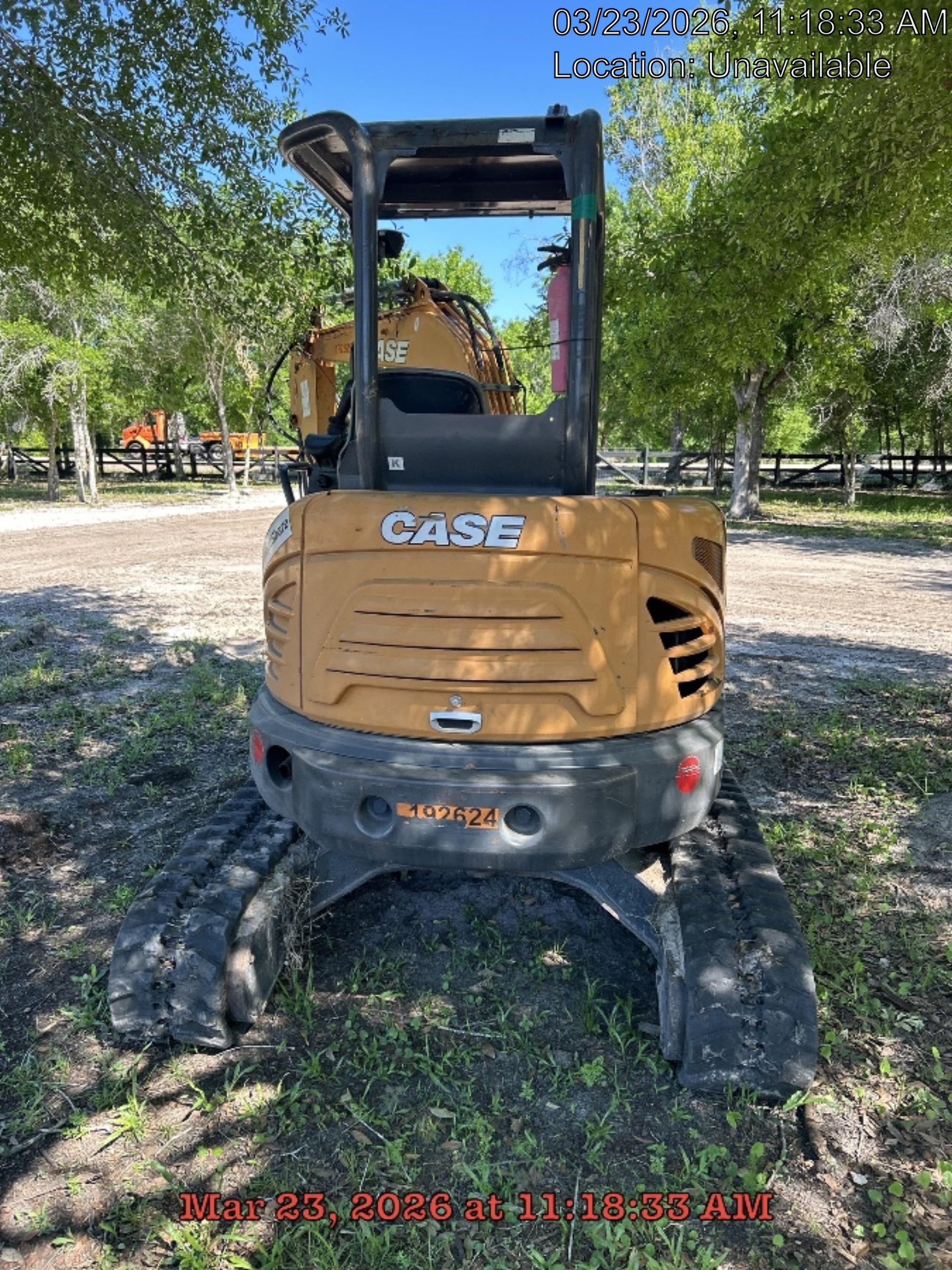 2018 Case CX37C ROPS, LONG ARM, RUBBER TRACKS, AUX HYD