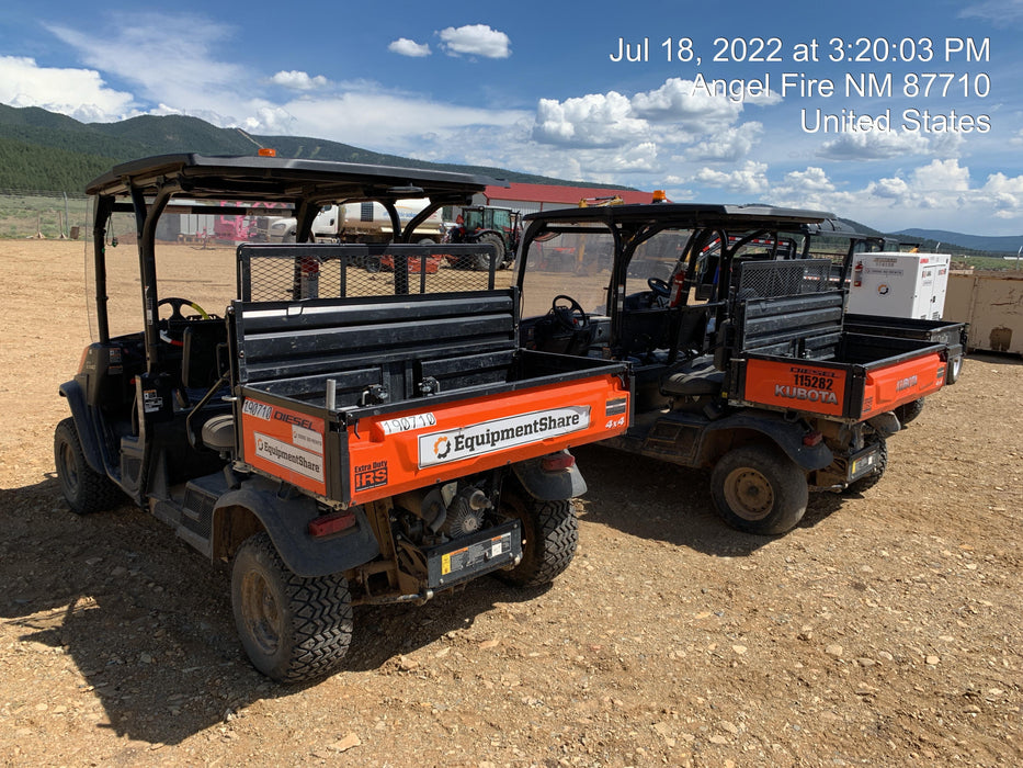 2022 Kubota RTV-X1140W-H Plastic Canopy, Windshield Acrylic Clear, LED Strobe Light, Wire Harness Kit, Back up Alarm