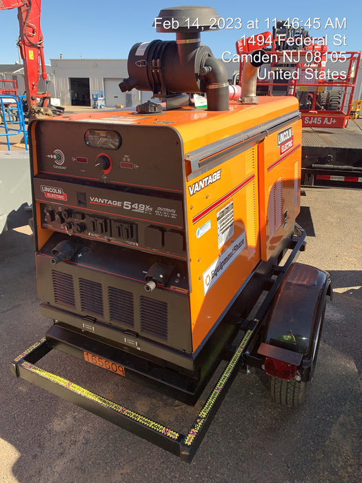 2021 Lincoln Electric Vantage 549X Ready Pak 3, ORANGE (includes trailer, cable rack, fender light kit)