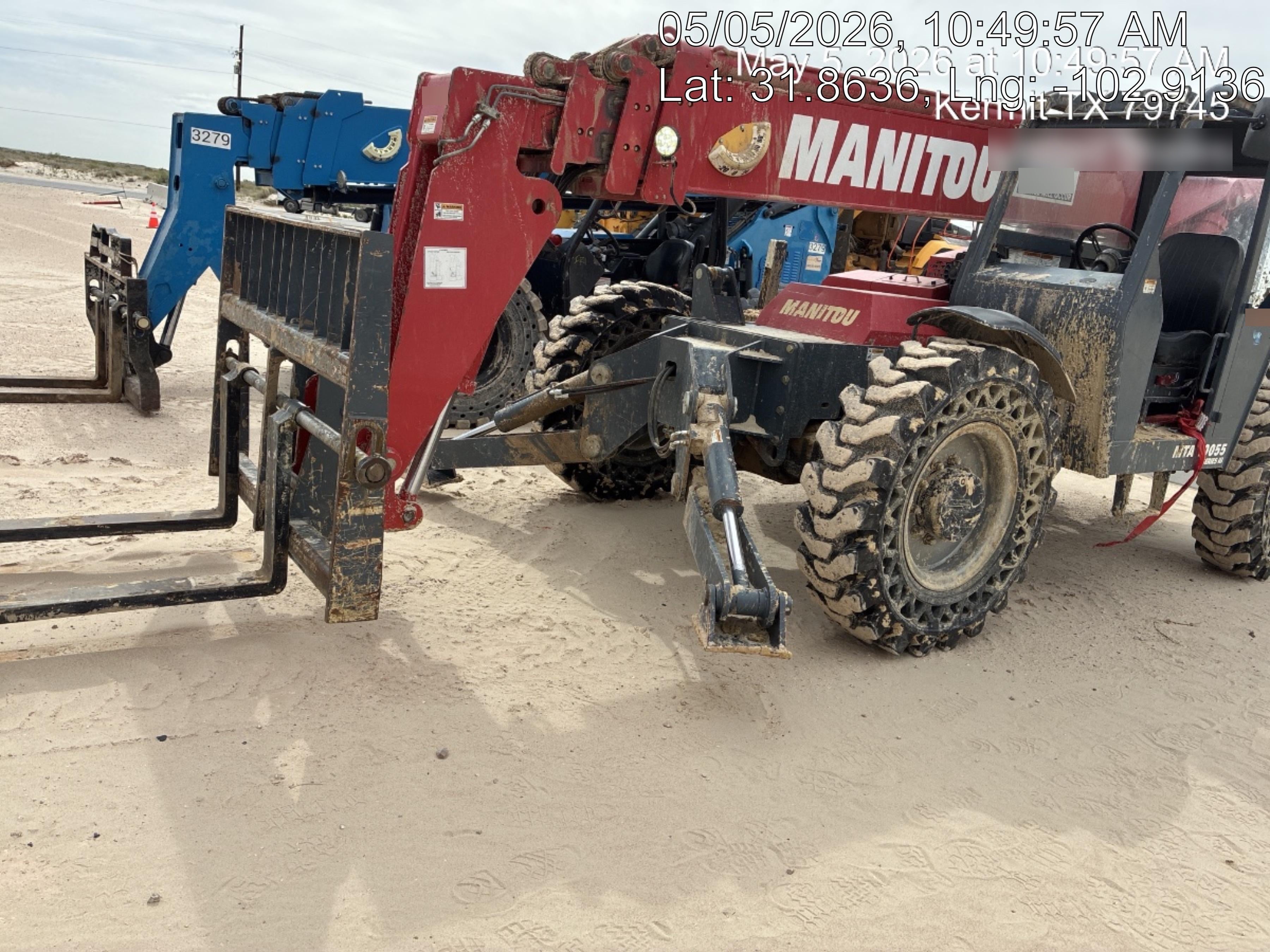 2018 Manitou MTA10055 Manitou MTA10055 - Canopy, Worklights, Beacon, 66" Carriage, 60" Forks, Solid Tires, Aux Hydraulics