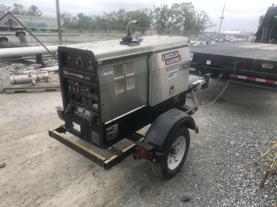 2018 Lincoln Electric Vantage 322 Lincoln Vantage 322 Welder Ready Pak 3 - Vantage 322, Trailer, Fender and light kit, Cable rack