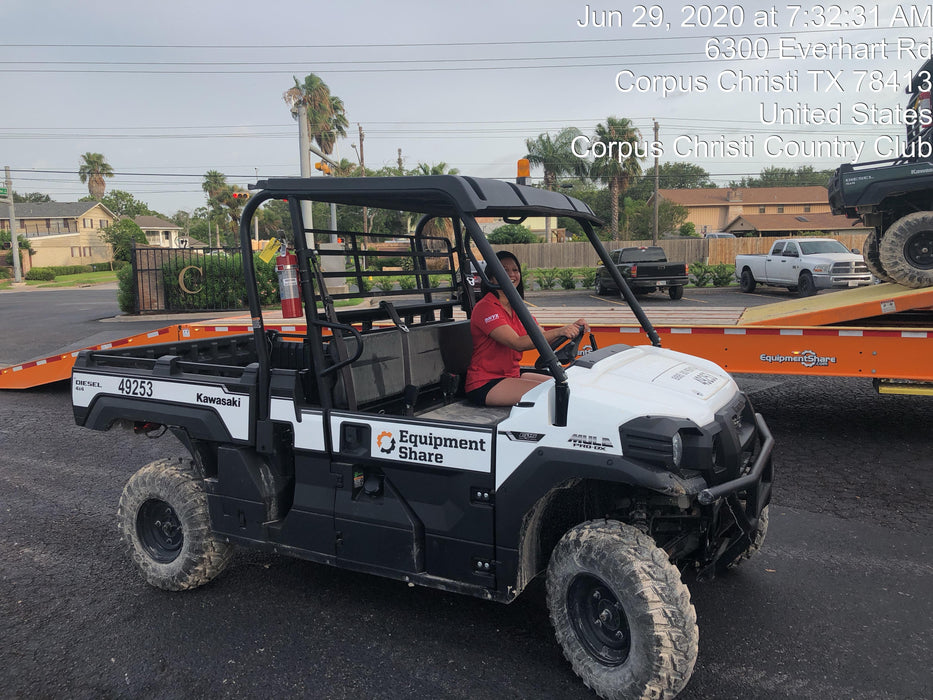 2019 Kawasaki MULE PRO-DX, 2-3 Seat 3 Seater, Standard Options, Backup Alarm, Beacon, Plastic Hard Top, Poly Windshield, Horn Kit