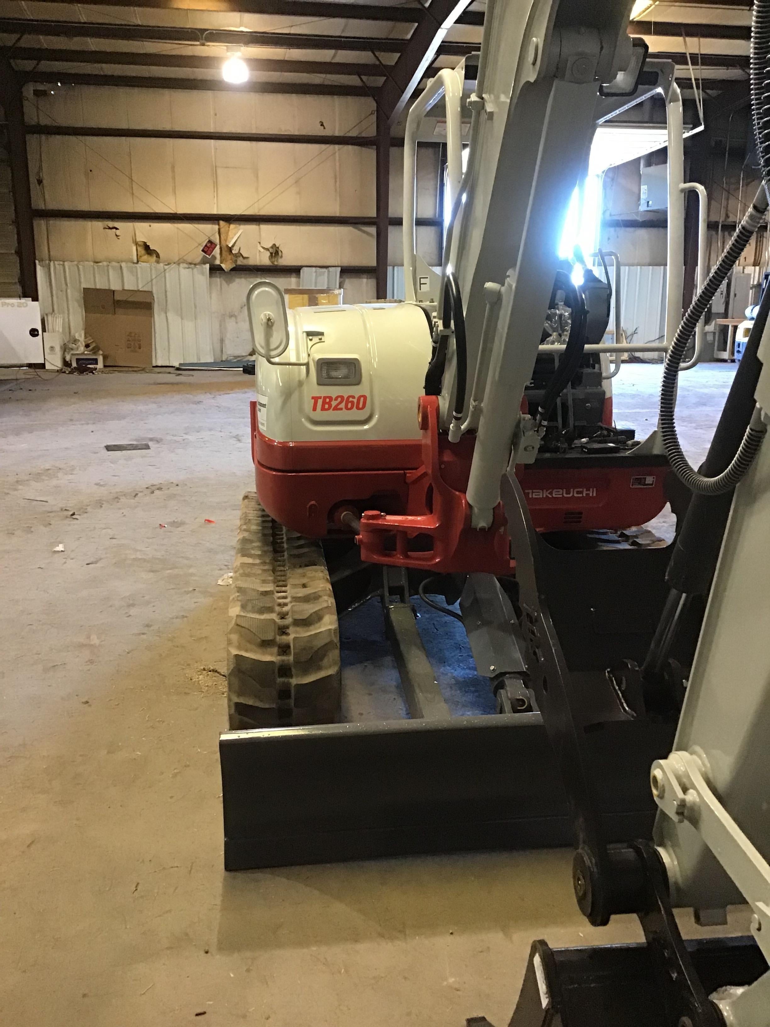 2019 Takeuchi TB260 Takeuchi TB260 Canopy w/Rubber Tracks, Auxiliary Hydraulics, Standard Blade, Manual QC