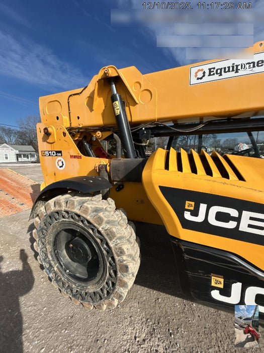 2020 JCB 510-56 Canopy, Solid Tires, Work Lights, Beacon, Aux Hydraulics, Back up Alarm, Lifting Eye, ES Decals