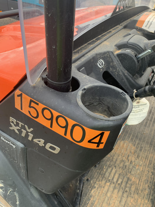 2021 Kubota RTV-X1140W-H Plastic Canopy, Windshield Acrylic Clear, LED Strobe Light, Wire Harness Kit, Back up Alarm