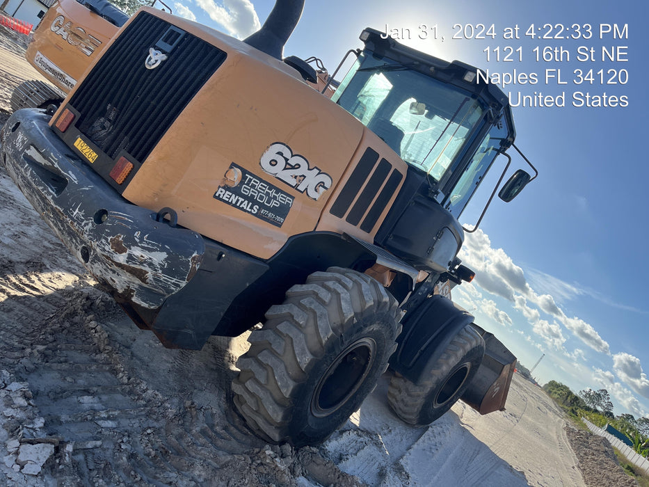 2018 Case 621G CLOSED CAB, 1 FUNCTION, JRB 416 STYLE HYD COUPLER