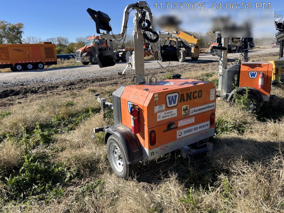 2024 Wanco WLTT-4MM4K Diesel, Deep Sea Controller, Shore Power Plug, Auto Start, (4) 350W LED Floodlights, 4kW Generator, 60 Gal Fuel Tank, 2" Ball, T3