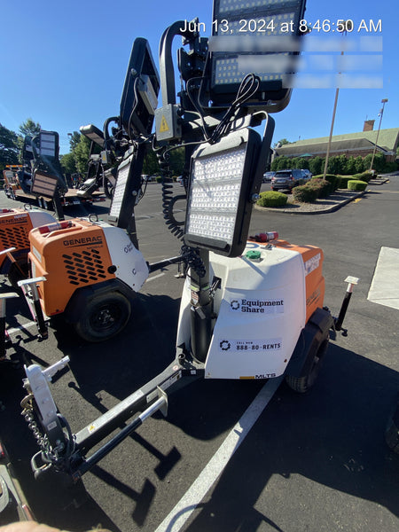 2024 Generac MLT2 Diesel, Flex Switch 120V Input, Powerzone Controller, 
(4) 320W LED Lights, 4kW Generator, 39.9 Gal Fuel Tank, 2" Ball, T3