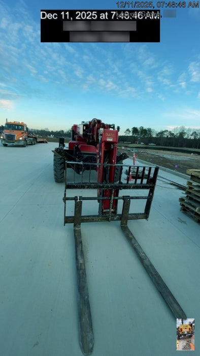 2020 Manitou MTA10055 Canopy, 120 HP, Solid Tires, Work Lights, Lift Hook, Auxiliary Hydraulics w/66" Carriage and 60" Forks