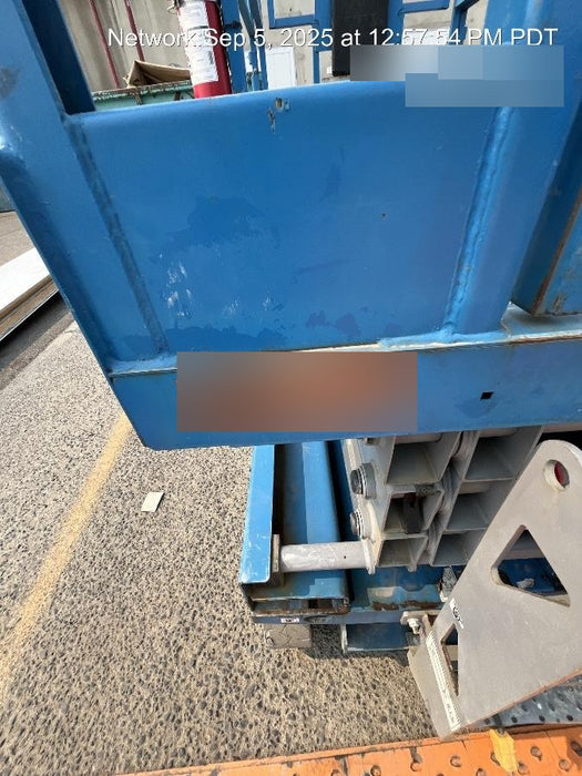 2019 Genie GS-2646 folding rails with full height swing gate, 800W Inverter