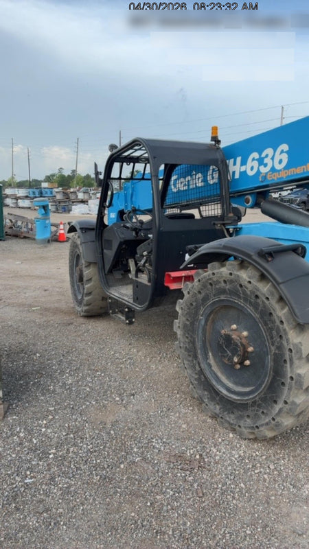 2018 Genie GTH-636 Genie GTH-636 w/Open ROPS, Solid Tires, Work Light/Beacon, 48" Carriage and Forks