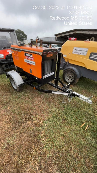 2022 Lincoln Electric LE400 Kubota V1505, Trlr, Cable Rack, Light Kit, ES Decals, T3