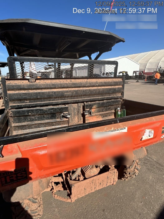 2022 Kubota RTV-X1140W-H Plastic Canopy, Windshield Acrylic Clear, LED Strobe Light, Wire Harness Kit, Back up Alarm