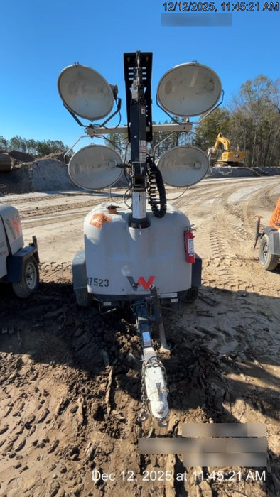 2018 Wacker Neuson LTV6K-MH Wacker Neuson LTV6K Mobile Light Tower w/Fuel Level Sensor Installed