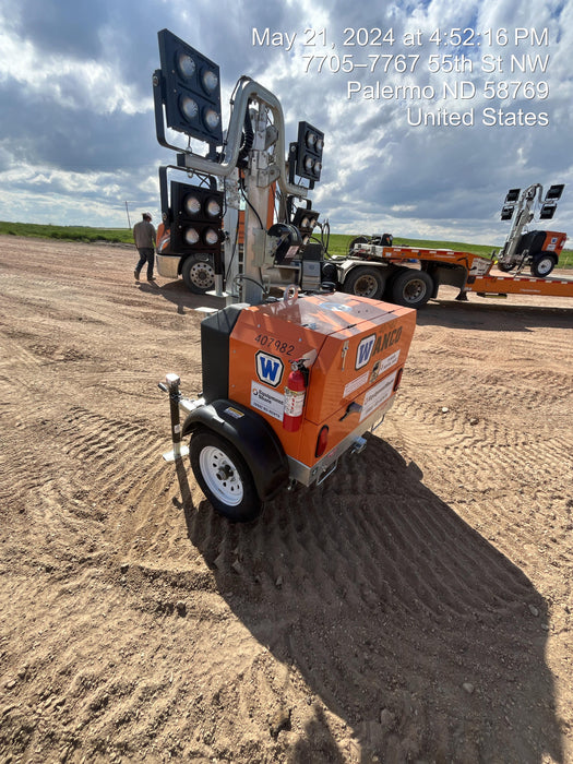 2024 Wanco WLTT-4MM4K Diesel, Deep Sea Controller, Shore Power Plug, Auto Start, (4) 350W LED Floodlights, 4kW Generator, 60 Gal Fuel Tank, 2" Ball, T3