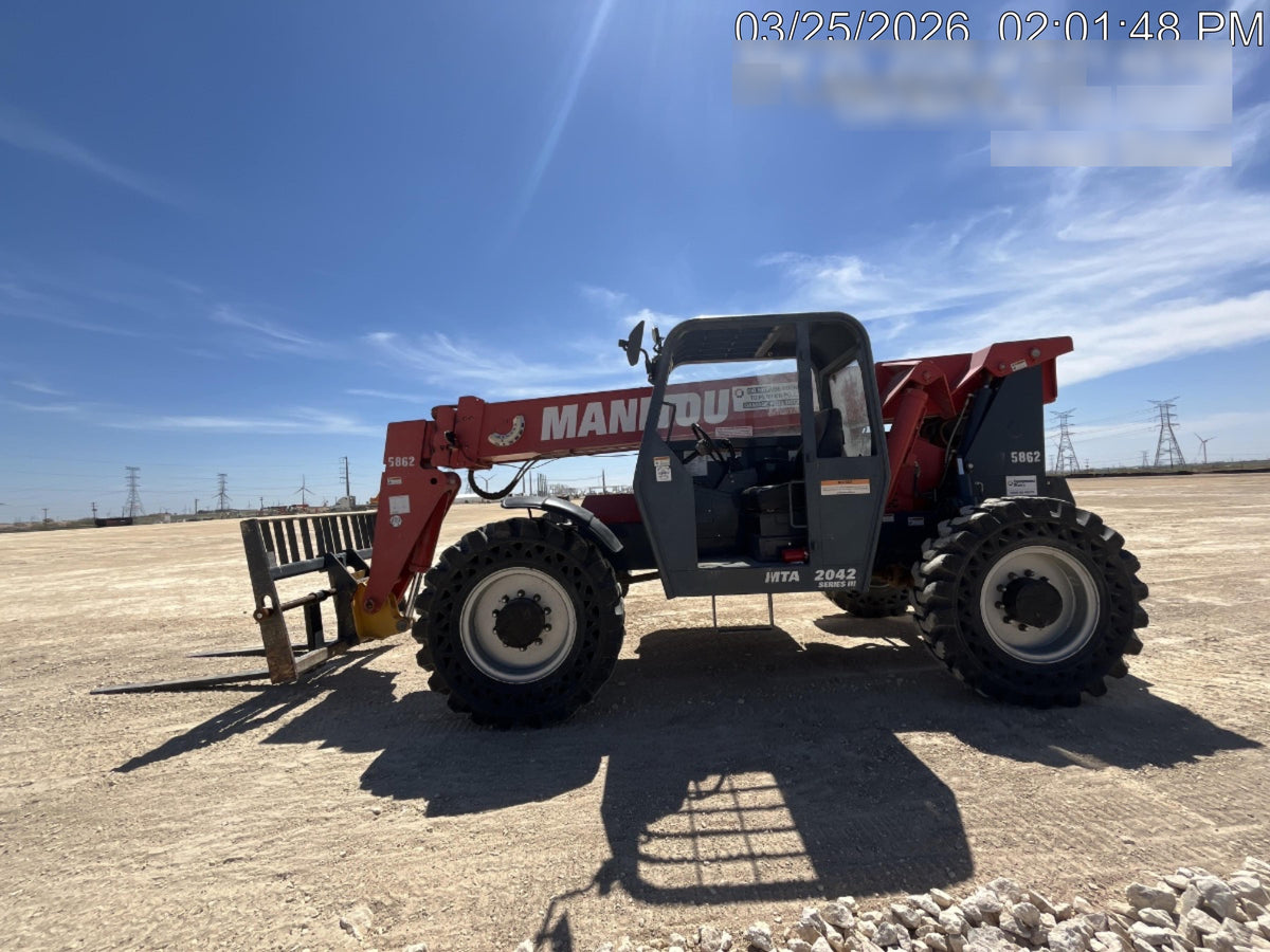 2018 Manitou 12042 Manitou MTA 12042, Solid Tires, 66" Carriage, Open ROPS, Flashing Beacon and Work Light Package