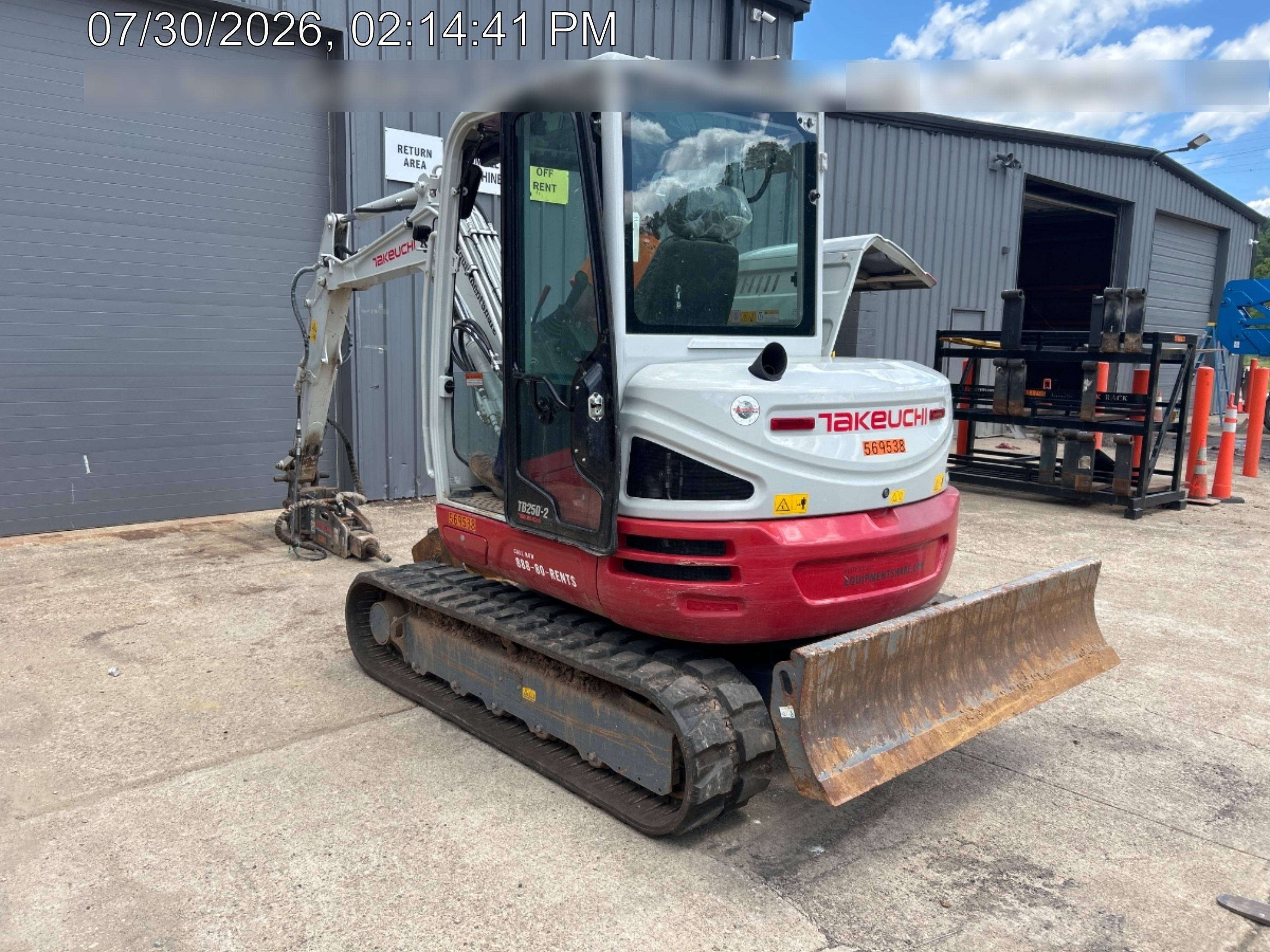 2025 TAKEUCHI TB250-2CR