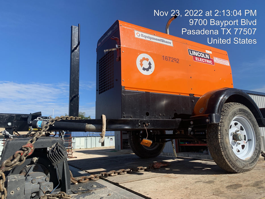 2021 Lincoln Electric Vantage 322 Vantage 322 Ready Pak 3 w/ Decals, ORANGE (includes trailer, cable rack, fender light kit) NO Telematics