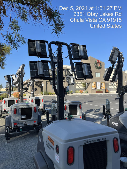 2024 Wacker Neuson LTT4 Diesel, Kohler KDW702, Deep Sea Controller, Auto Start, LED 320W, Bypass Outlet, T3