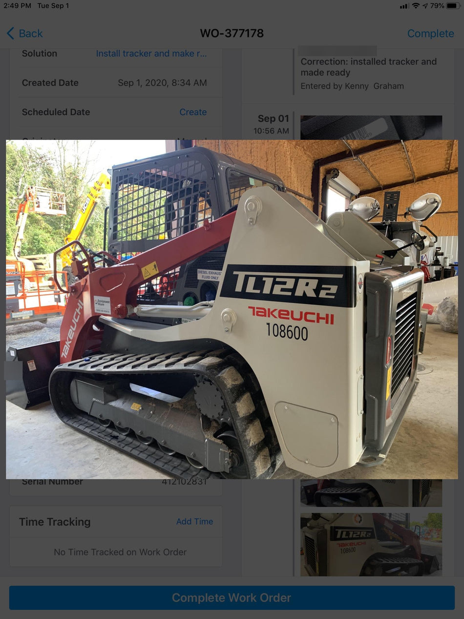 2020 Takeuchi TL12R2-R Canopy, Manual QC