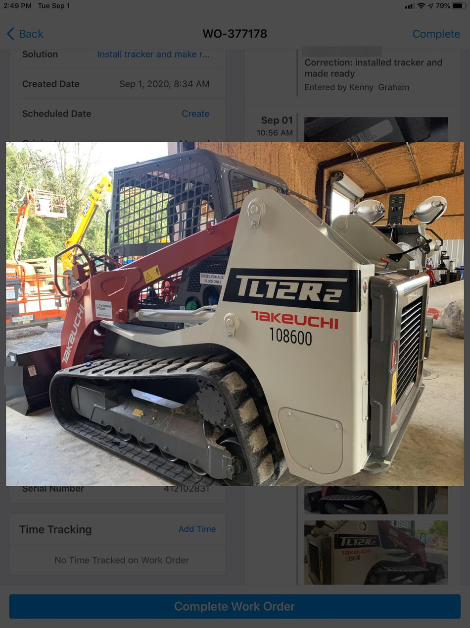 2020 Takeuchi TL12R2-R Canopy, Manual QC