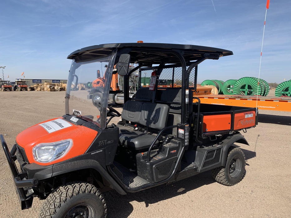 2021 Kubota RTV-X1140W-H Plastic Canopy, Windshield Acrylic Clear, LED Strobe Light, Wire Harness Kit, Back up Alarm