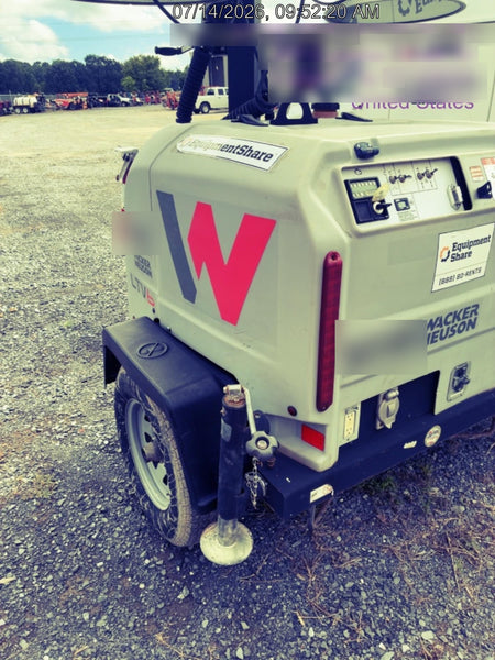 2019 Wacker Neuson LTV6L-MH Mobile Light Tower w/Fuel Level Sensor Installed