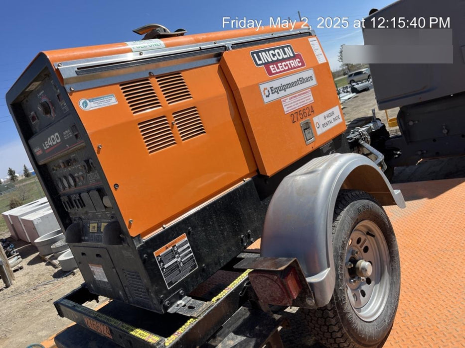 2022 Lincoln Electric LE400 Kubota V1505, Trlr, Cable Rack, Light Kit, ES Decals, T3